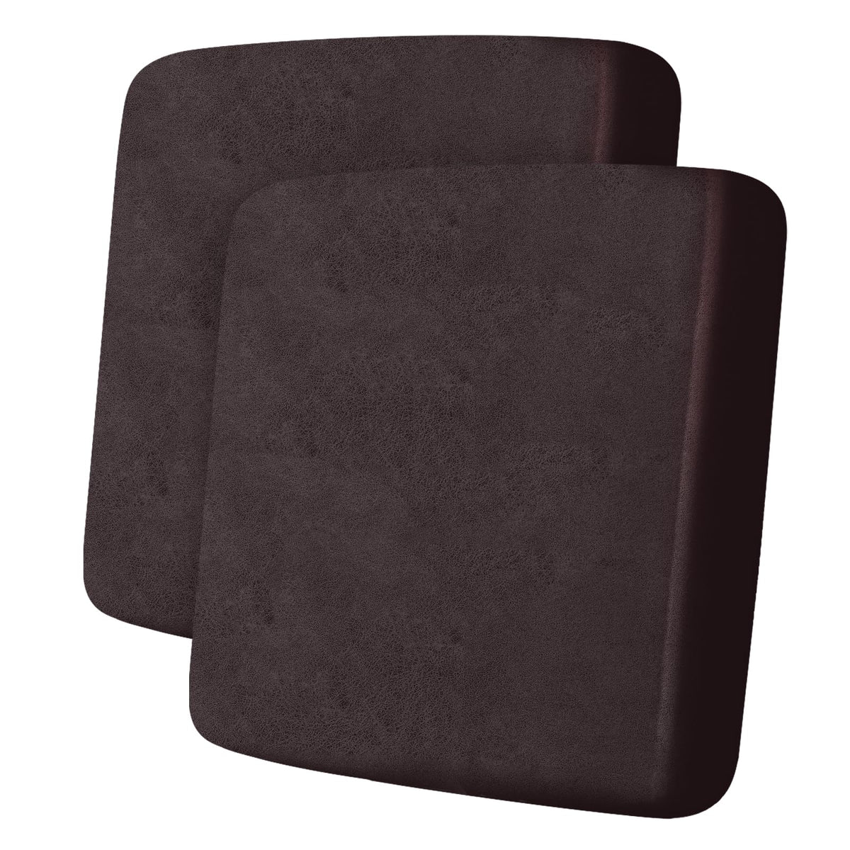 ANARACHON Leather Look Couch Cushion Covers Sofa Seat Slipcovers Sets Couches Furniture Protector for Sectional Armchair Loveseat Pets Kids Stretch Spandex Fabric (2 Cushion Loveseat, Burgundy)