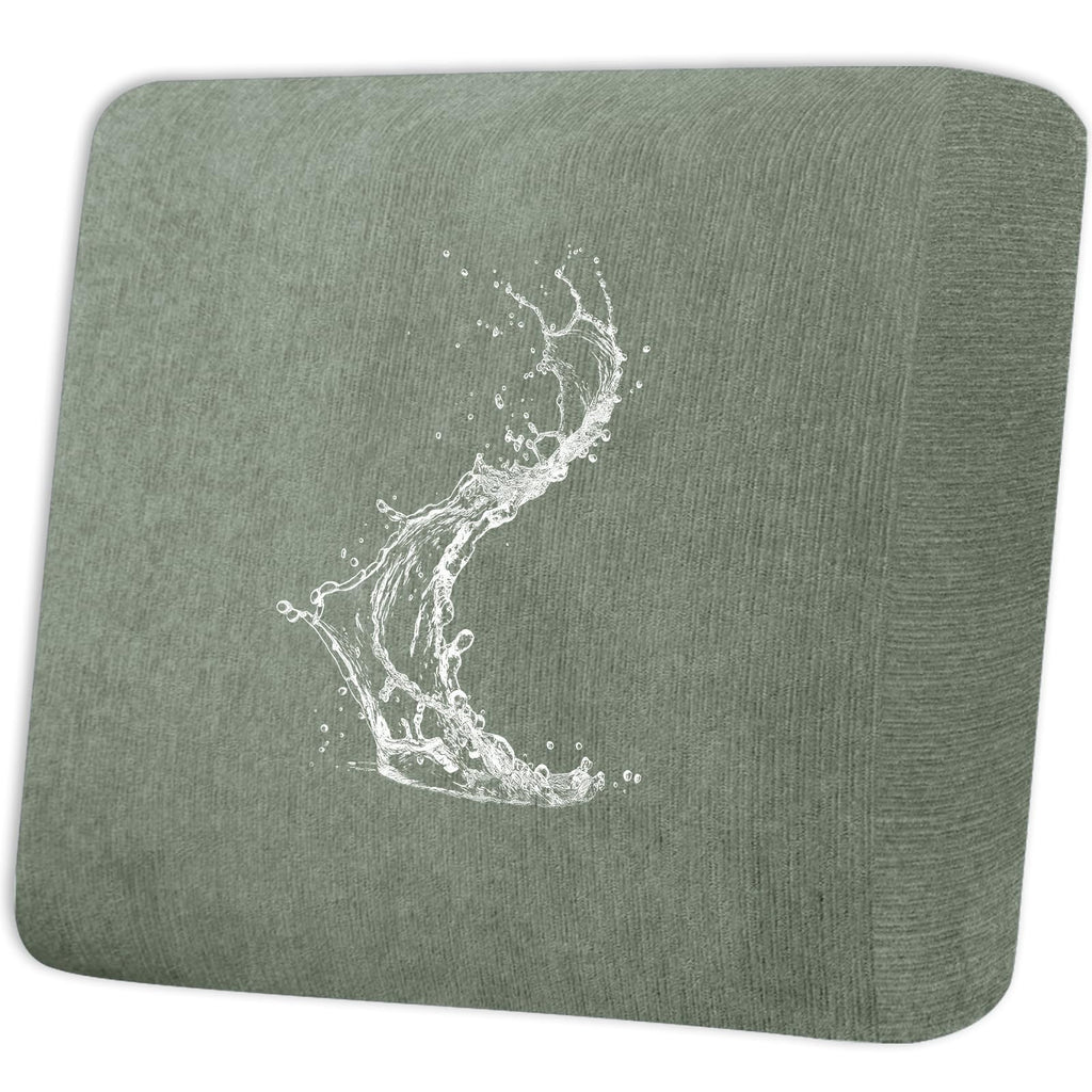 Waterproof RV Dinette Cushion Covers - Stretch Fabric Camper Seat Slipcover Replacement, Washable RV Couch Cover Designed for Camper Car Bench (Loveseat 2 Bench Cover, Blue Grey)