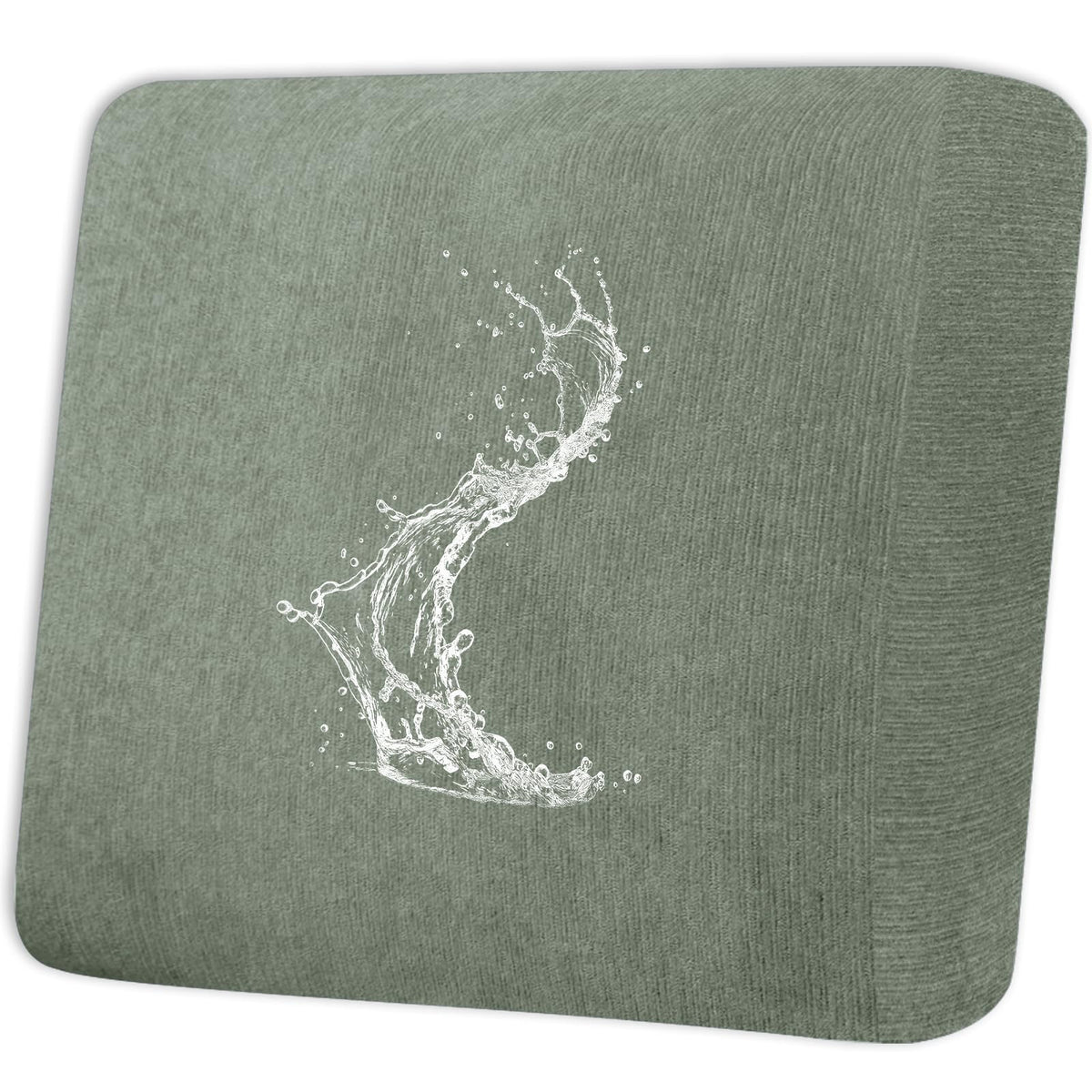 Waterproof RV Dinette Cushion Covers - Stretch Fabric Camper Seat Slipcover Replacement, Washable RV Couch Cover Designed for Camper Car Bench (Loveseat 2 Bench Cover, Blue Grey)