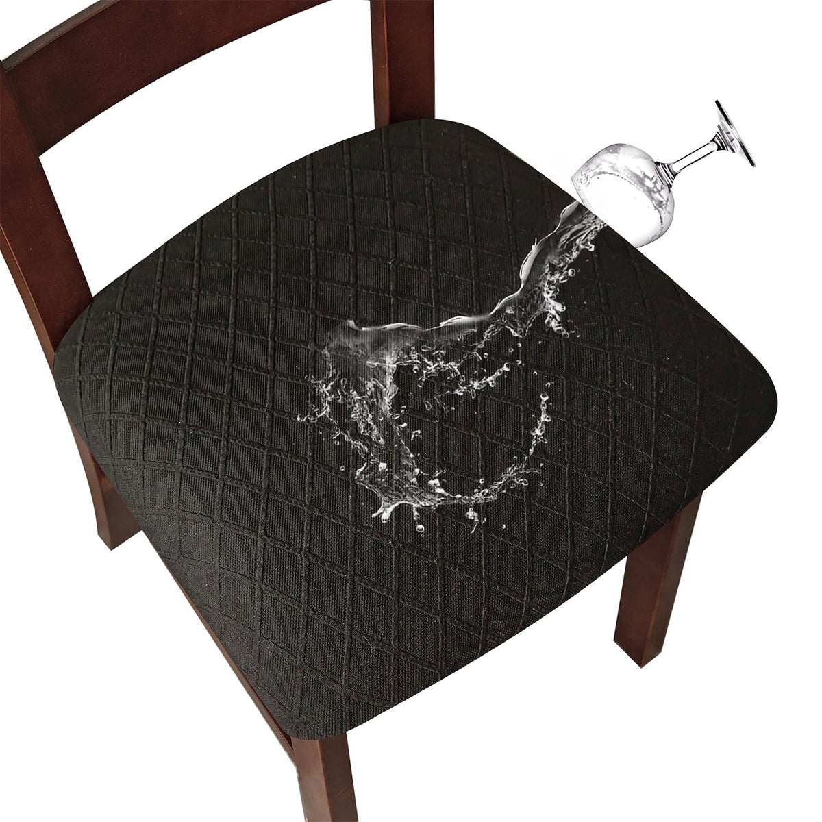 Genina Waterproof Seat Covers for Dining Room Chair Cushion Covers Set of 4
