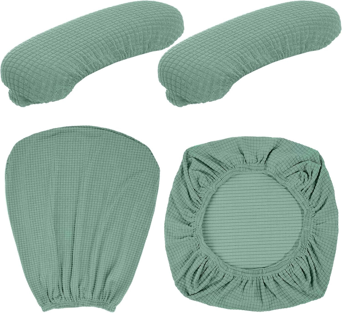 Tallew 4 Pcs Office Chair Covers Stretchable Armrest Seat,XL,Pea Green