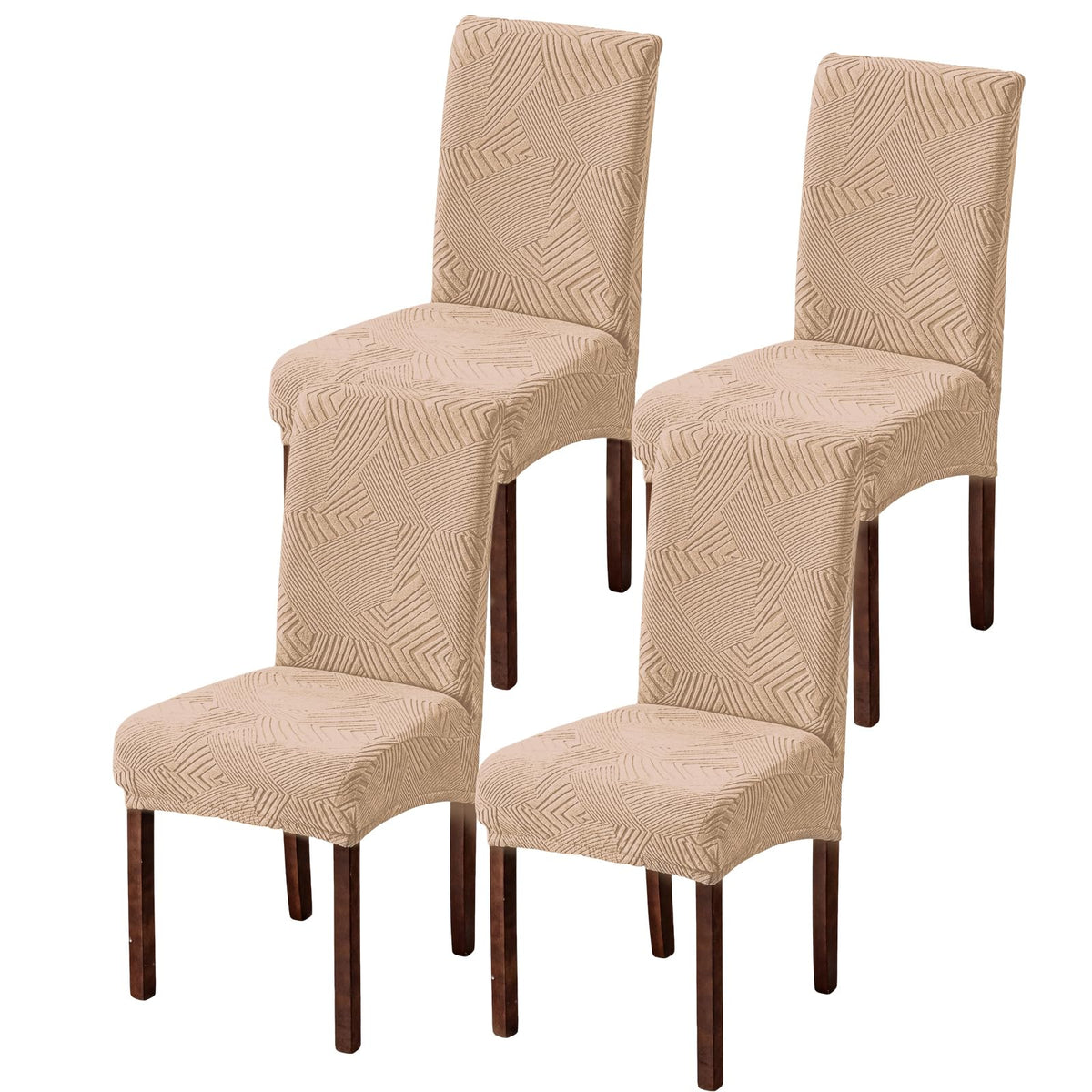 Dining Chair Covers Set of 6, Stretch Parsons Chair Slipcovers