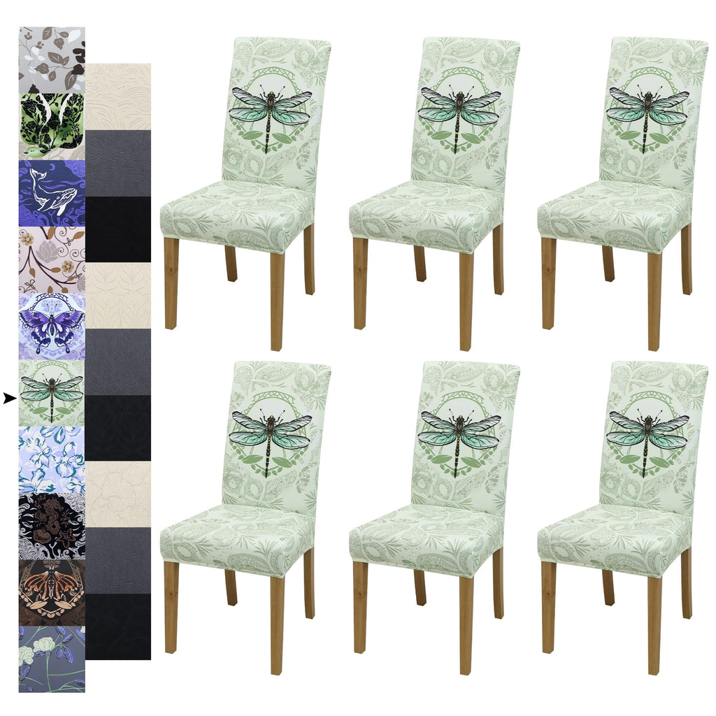 Velvet Dining Chair Covers,Dining Room Chair Covers Set of 6