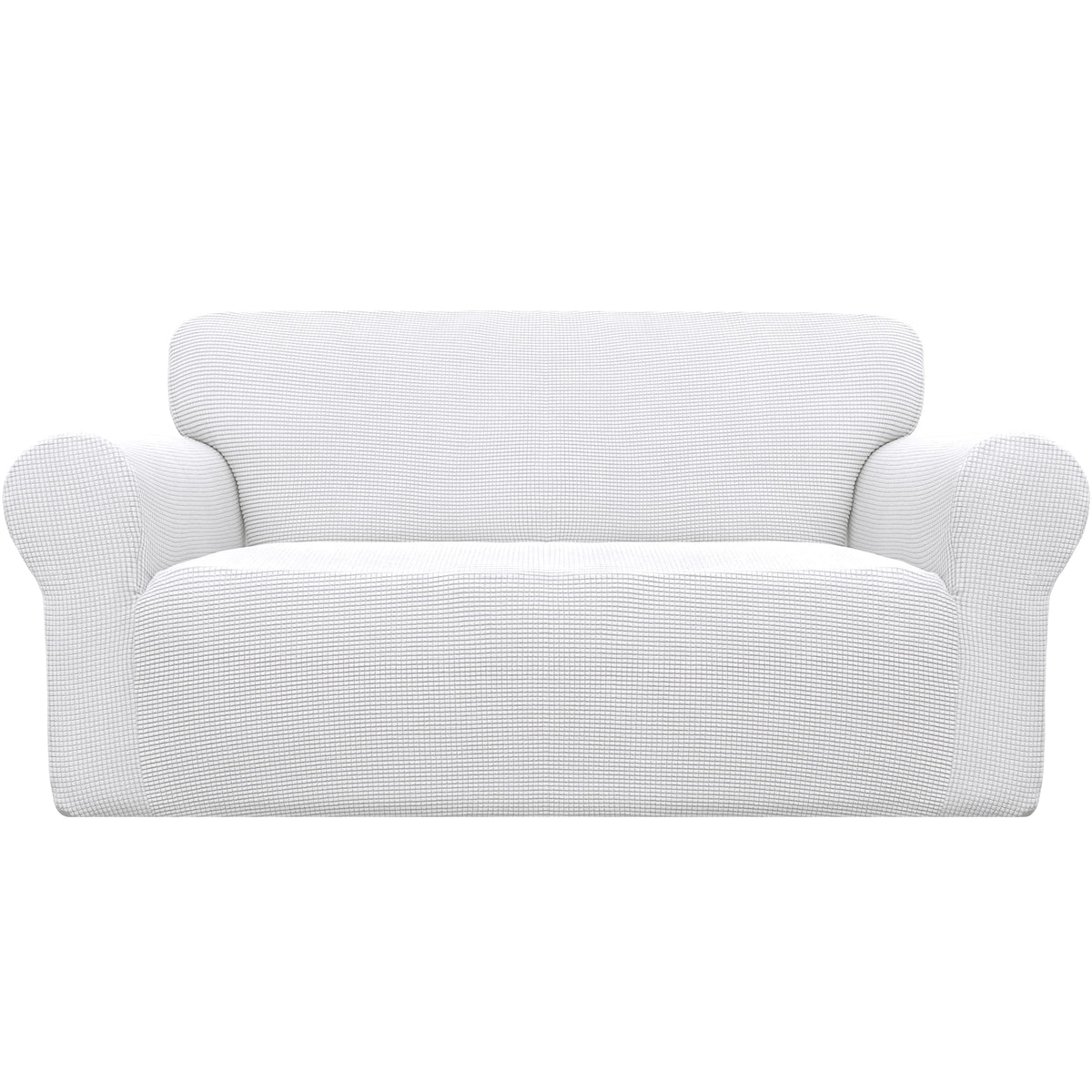Easy-Going Stretch Loveseat Couch Covers Washable Cream