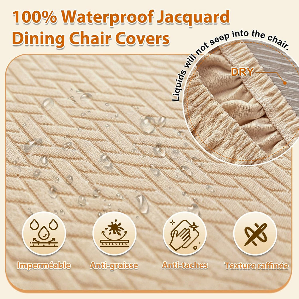 Dioxide Waterproof Seat Covers, Sand, 6 PCS