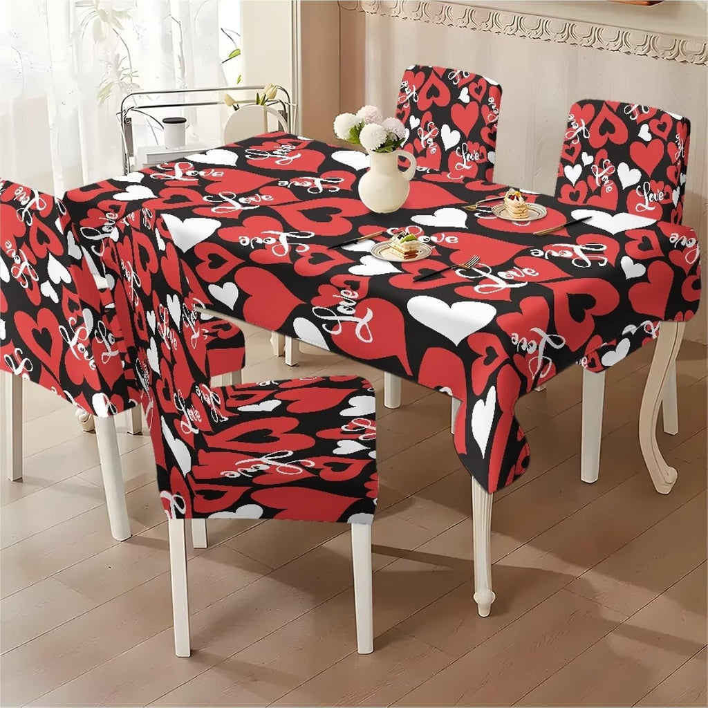 ZDCUSTOM Cozy Dining Chair Covers Tablecloths Rectangular & Table and Chair Covers for Parties Washable Sunflower Dining Room Decor Universal Fit