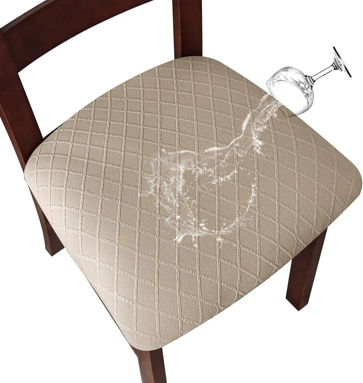 Genina Waterproof Seat Covers for Dining Room Chair Cushion Covers Set of 4