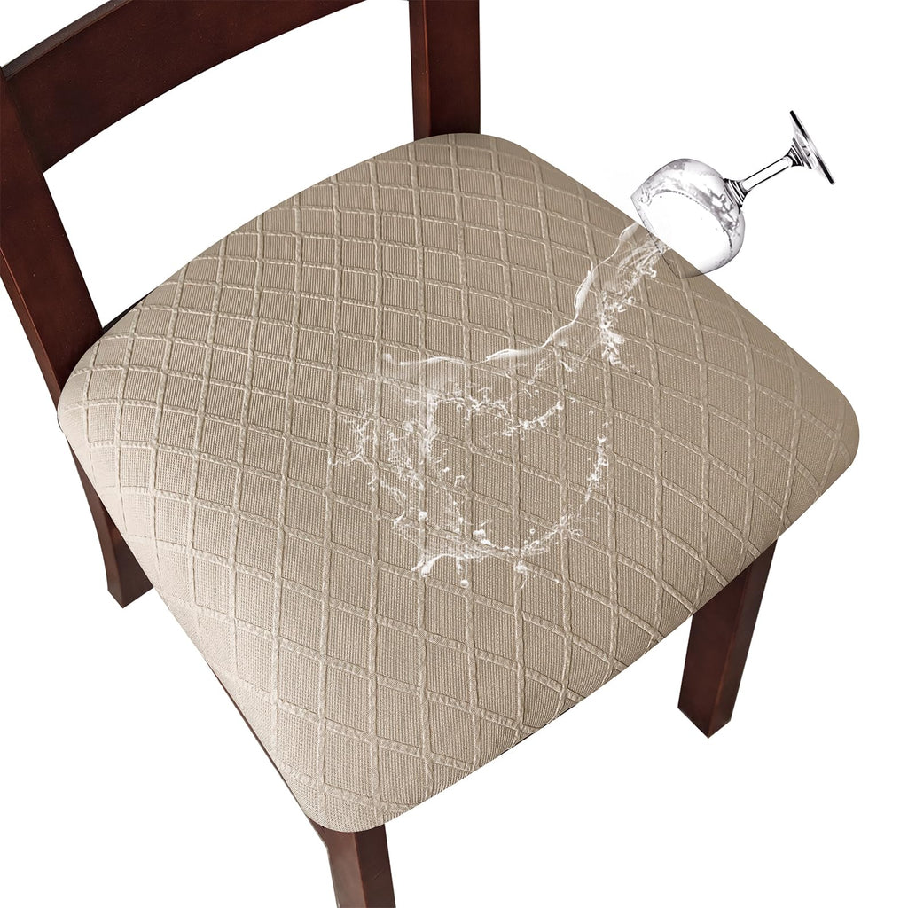 Genina Waterproof Seat Covers for Dining Room Chair Cushion Covers Set of 4