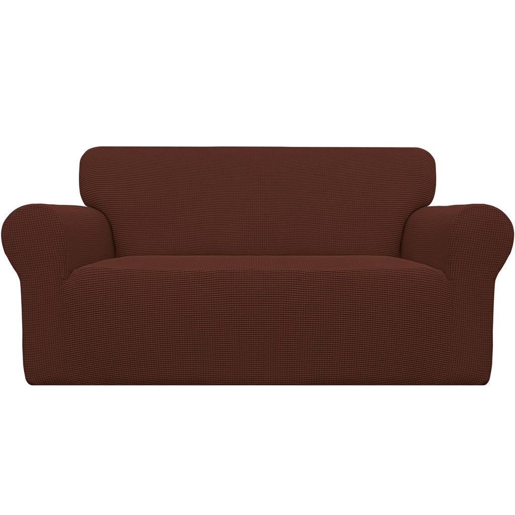 Easy-Going Stretch Loveseat Couch Covers Washable Cream