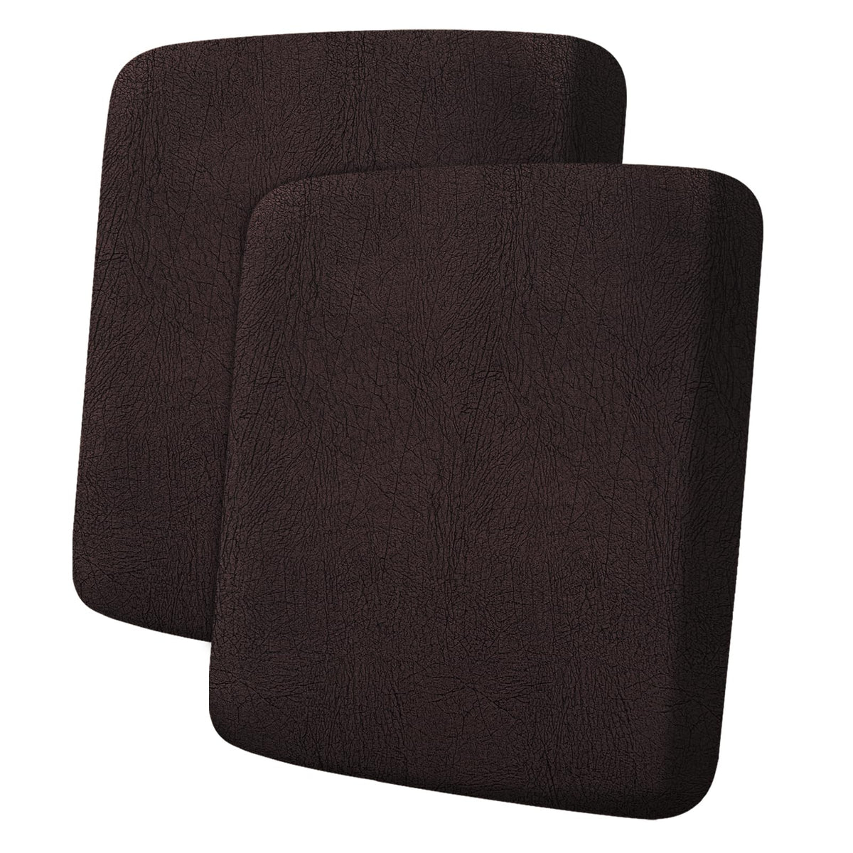ANARACHON Leather Look Couch Cushion Covers Sofa Seat Slipcovers Sets Couches Furniture Protector for Sectional Armchair Loveseat Pets Kids Stretch Spandex Fabric (2 Cushion Loveseat, Burgundy)
