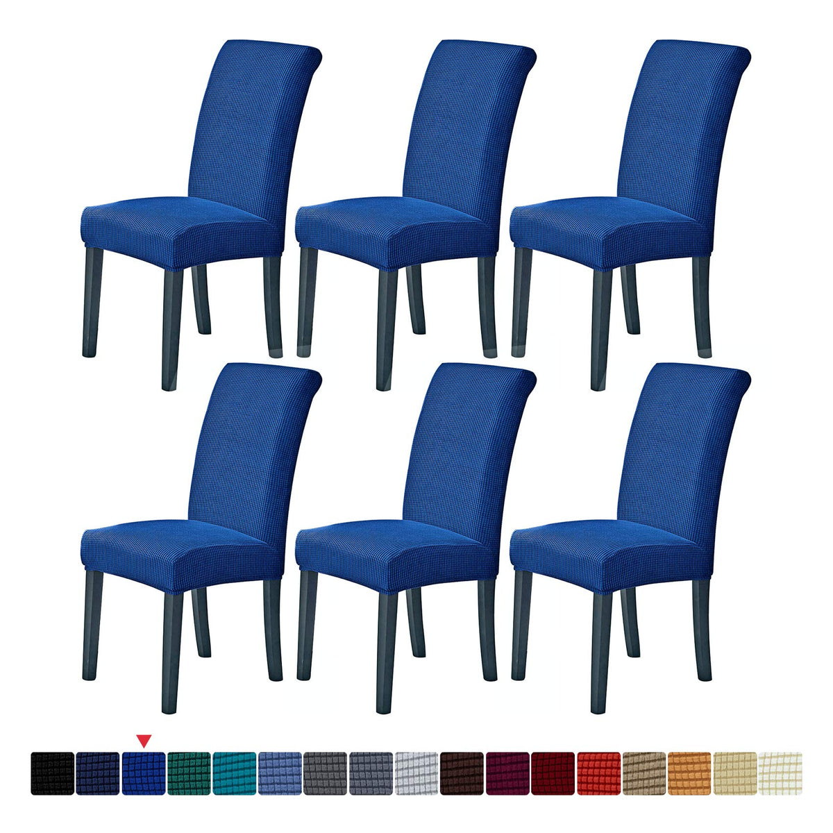 Stretch Chair Covers for Dining Room Set of 4, Removable Washable Dining Room Chair Covers, Dining Chair Slipcovers Seat Protector, Great for Home and Banquet Decor (Pureed Pumpkin, 4 Pack)