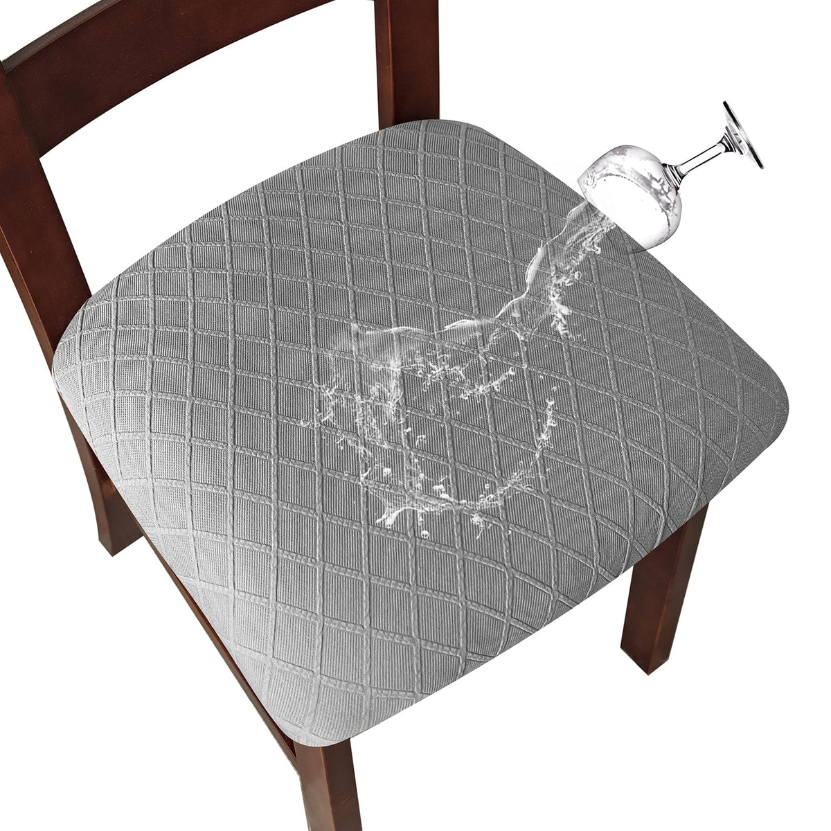 Genina Waterproof Seat Covers for Dining Room Chair Cushion Covers Set of 4