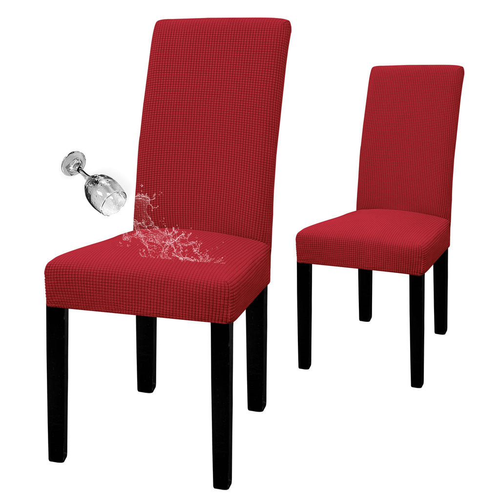 Easy-Going 100% Waterproof Dining Room Chair Covers Set of 6, Large