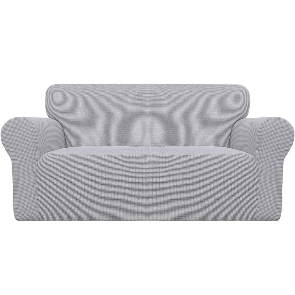Easy-Going Stretch Loveseat Couch Covers Washable Cream