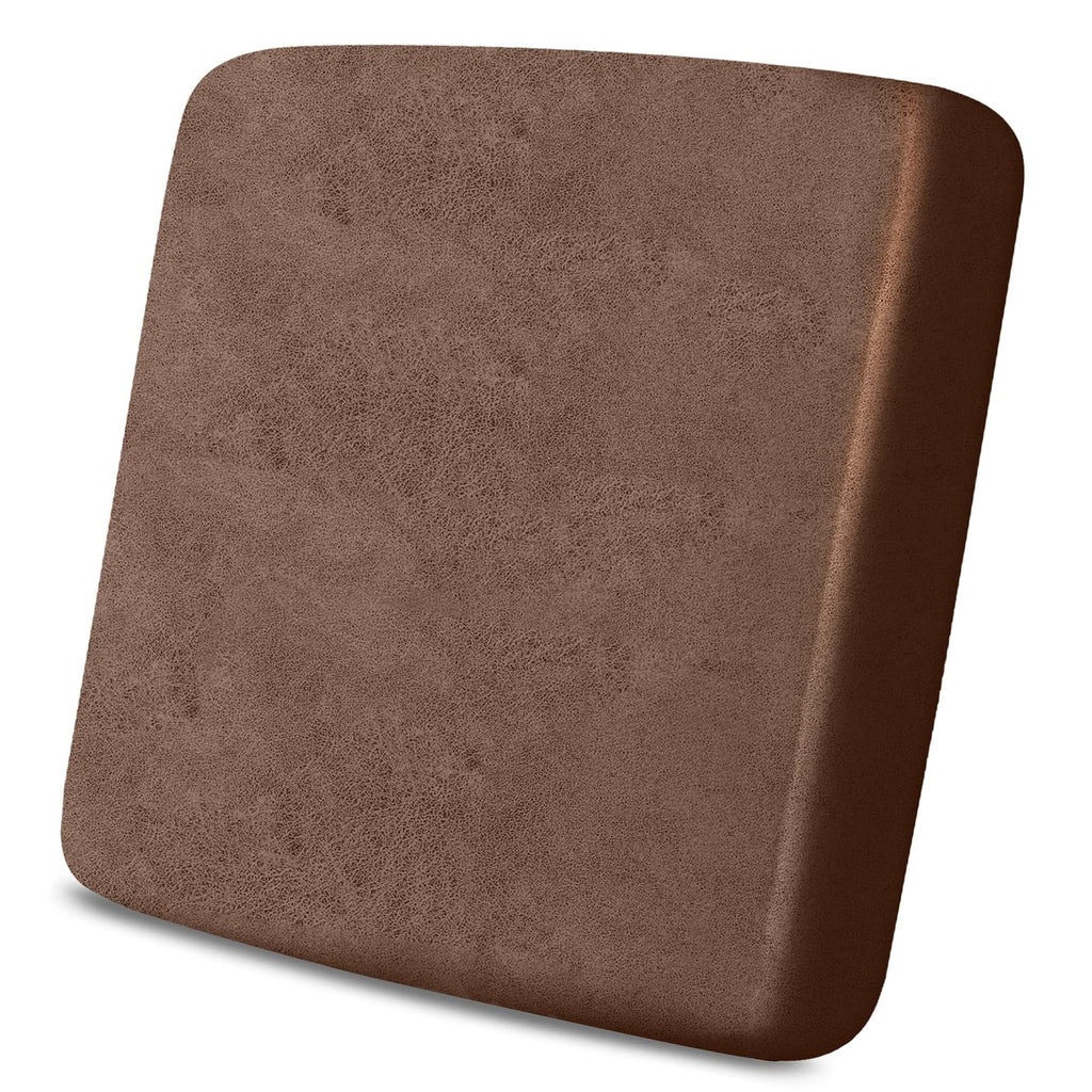 molasofa Leather Look Couch Cushion Covers, Stretch Sofa Cushion Covers for Sectional Armchair Loveseat Protector,Replacement Seat Cushion Slipcovers, Machine Washable (2 Cushion Loveseat, Red)