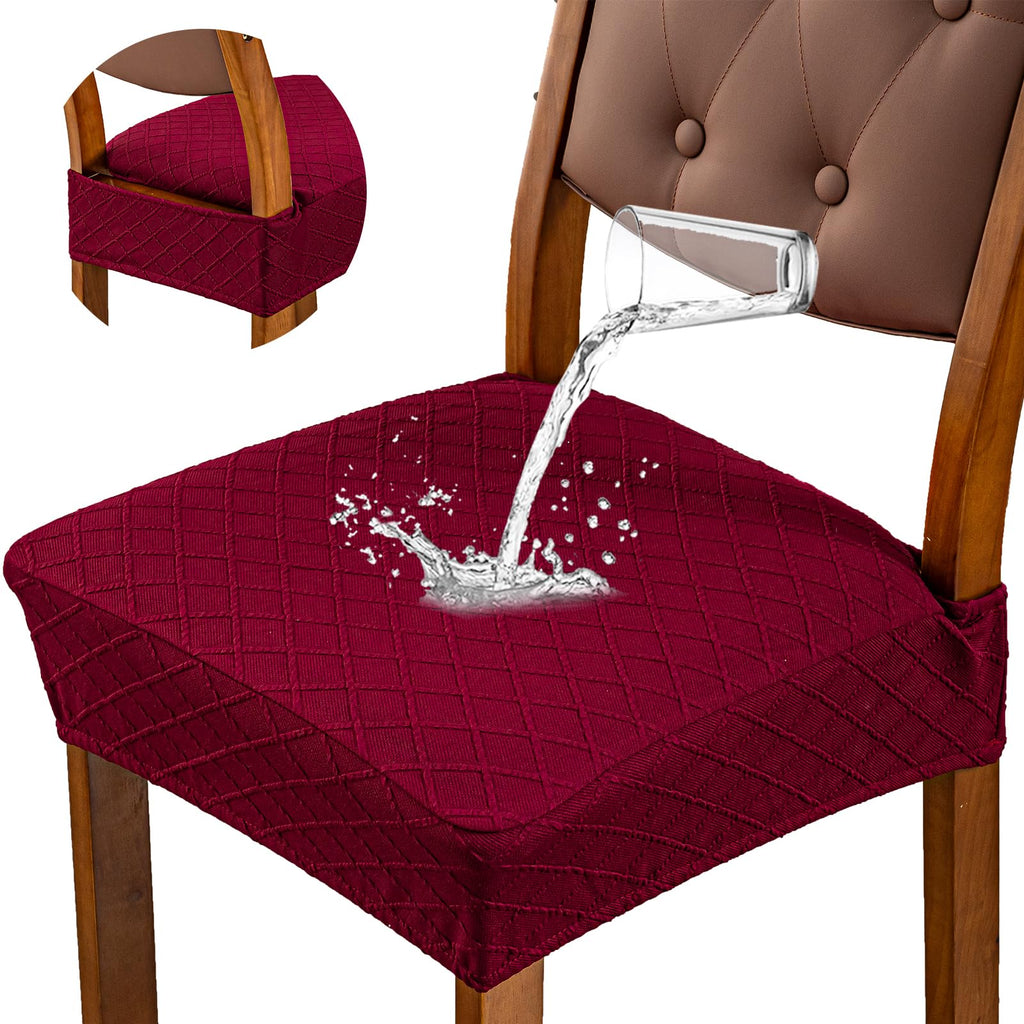 Genina Waterproof Seat Covers for Dining Room Chair Cushion Covers Set of 4