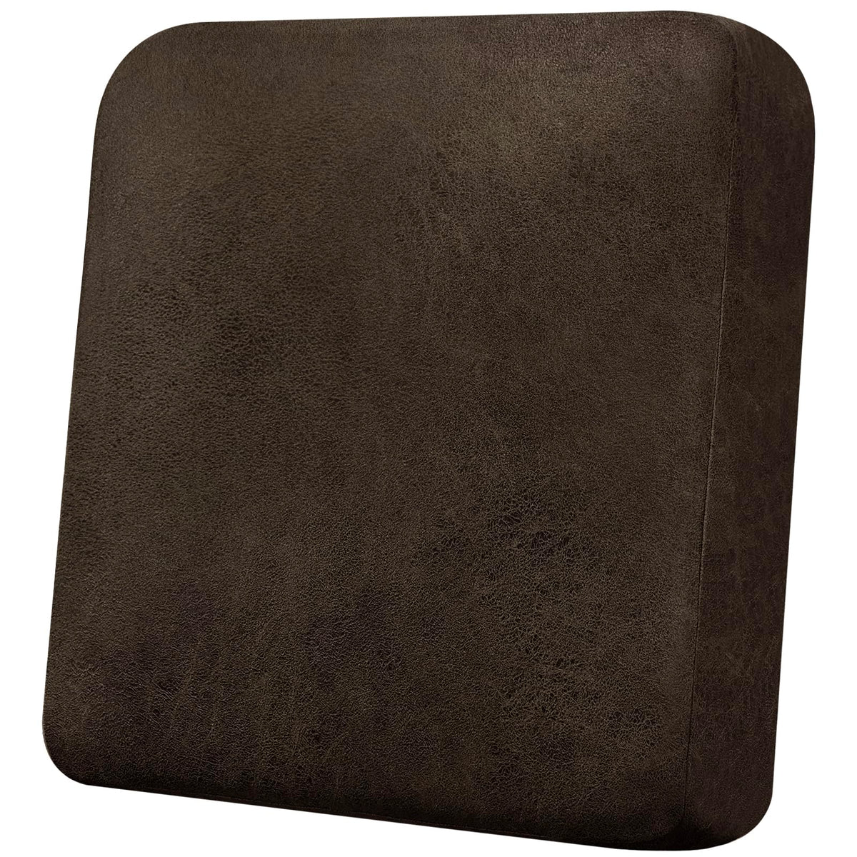 Loveseat Cushion Covers Leather-Look 2PC Stretch Love Seat Slipcover Sets for Living Room Individual Couch Seat Protector, Pet-Friendly, Non-Slip, Easy Fit - Coffee