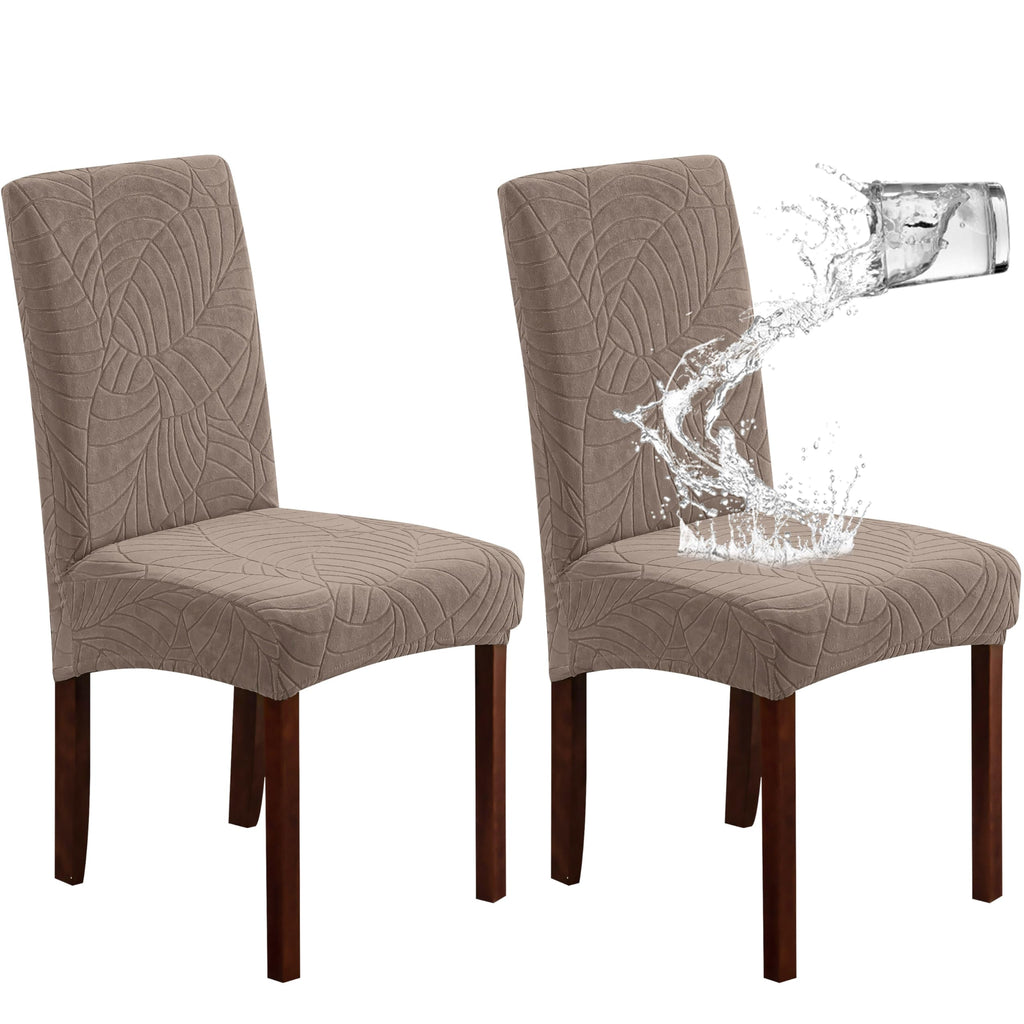 Genina Waterproof Dining Chair Covers Set of 4 Parsons Chair Slipcovers