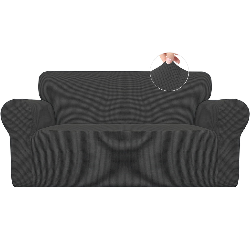 Easy-Going Stretch Loveseat Couch Covers Washable Cream