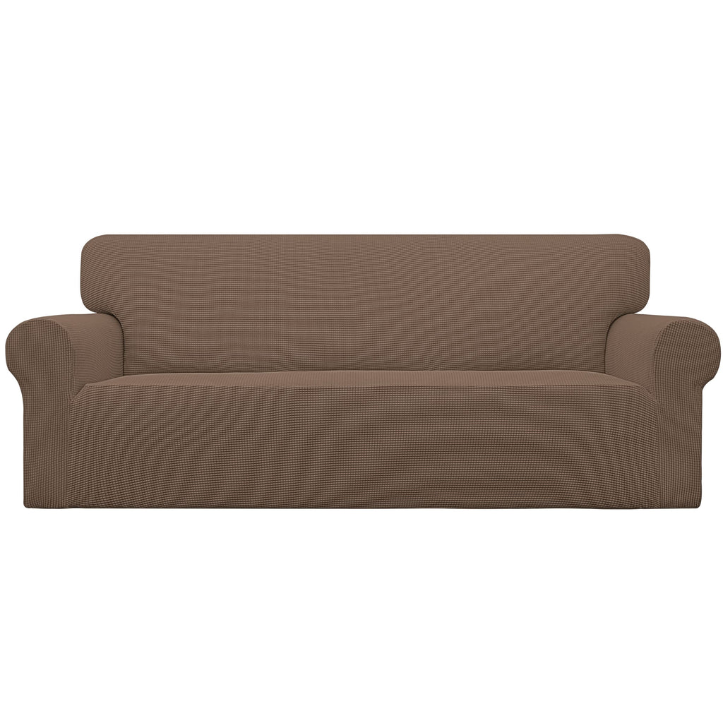 Easy-Going Stretch Loveseat Couch Covers Washable Cream