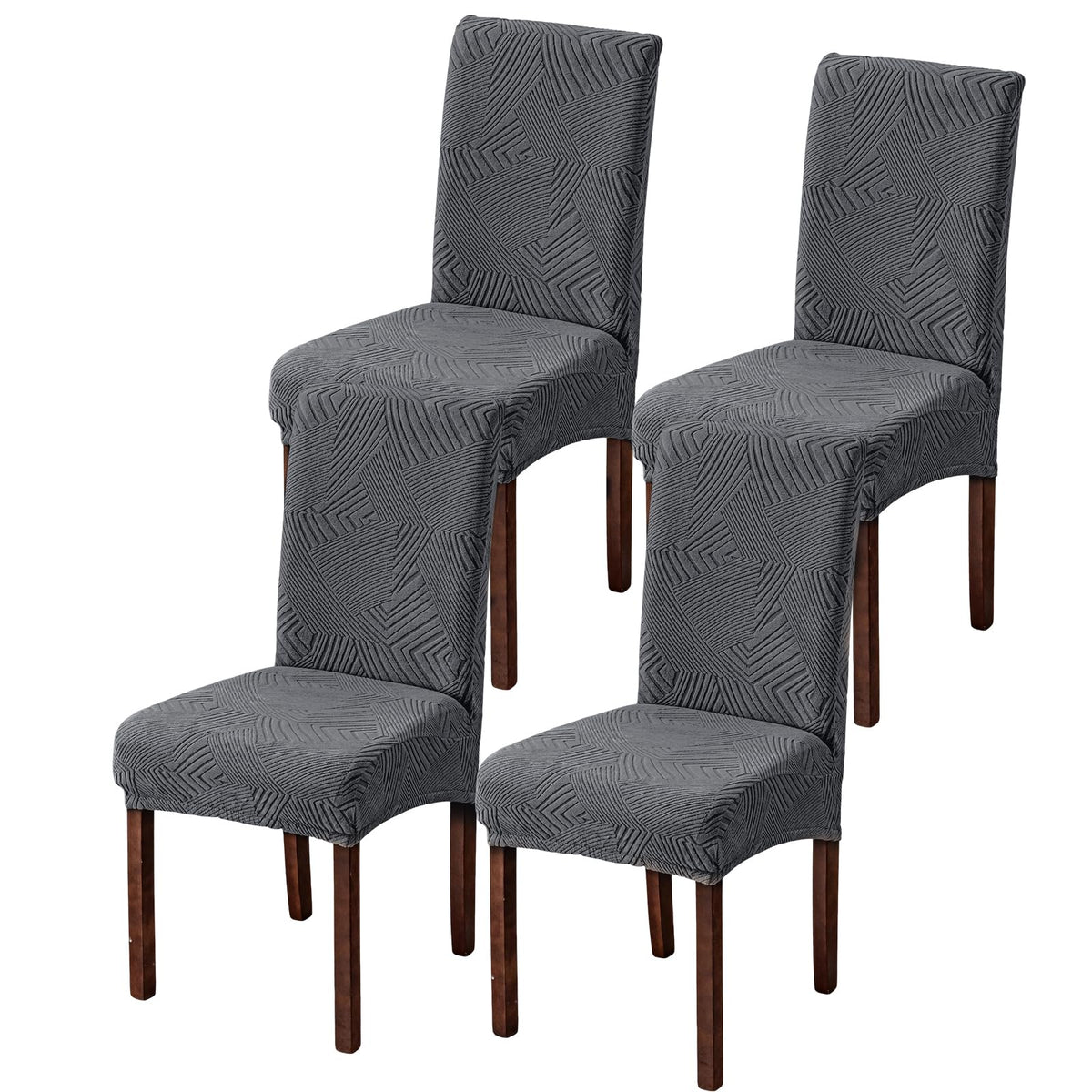 Dining Chair Covers Set of 6, Stretch Parsons Chair Slipcovers