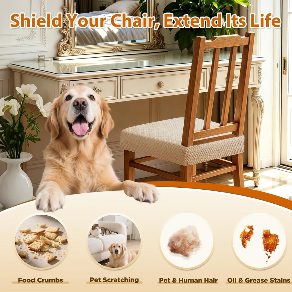 Dioxide Waterproof Seat Covers, Sand, 6 PCS