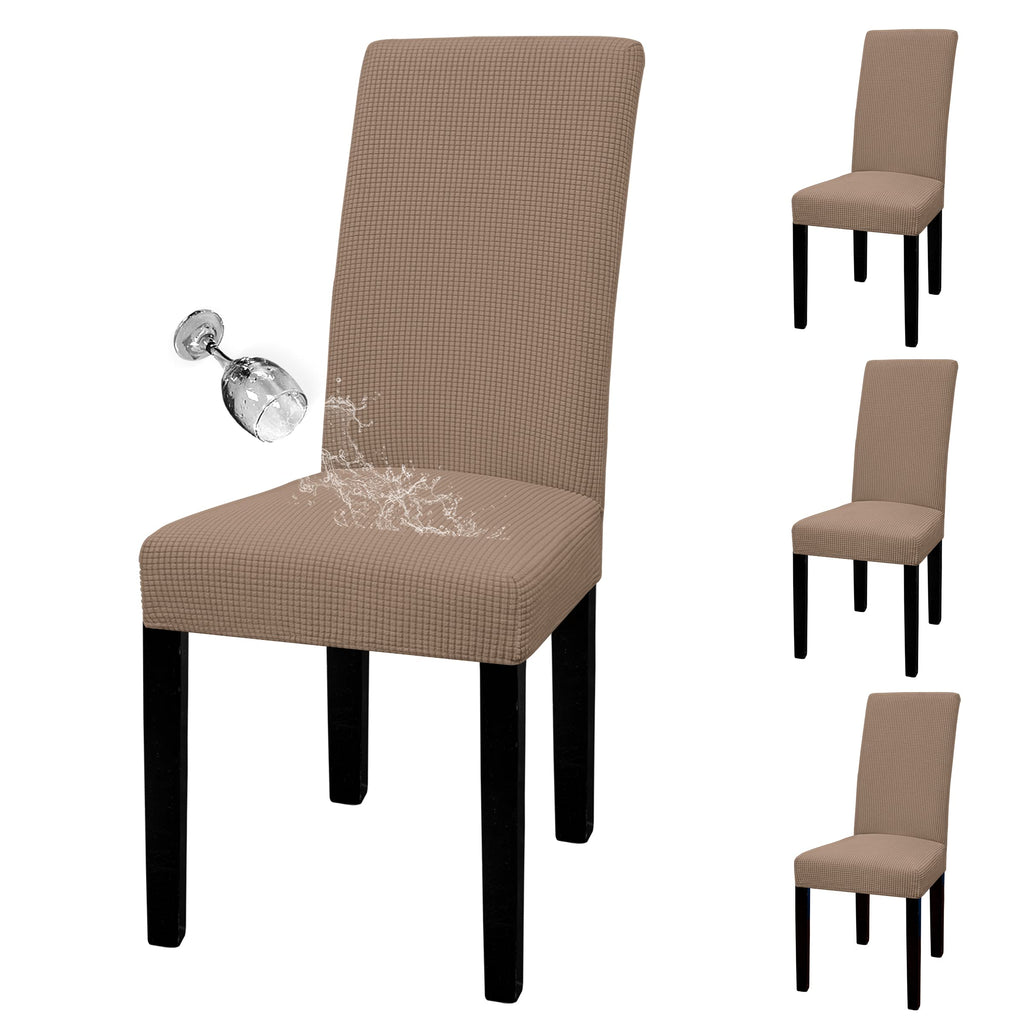 Easy-Going 100% Waterproof Dining Room Chair Covers Set of 6, Large