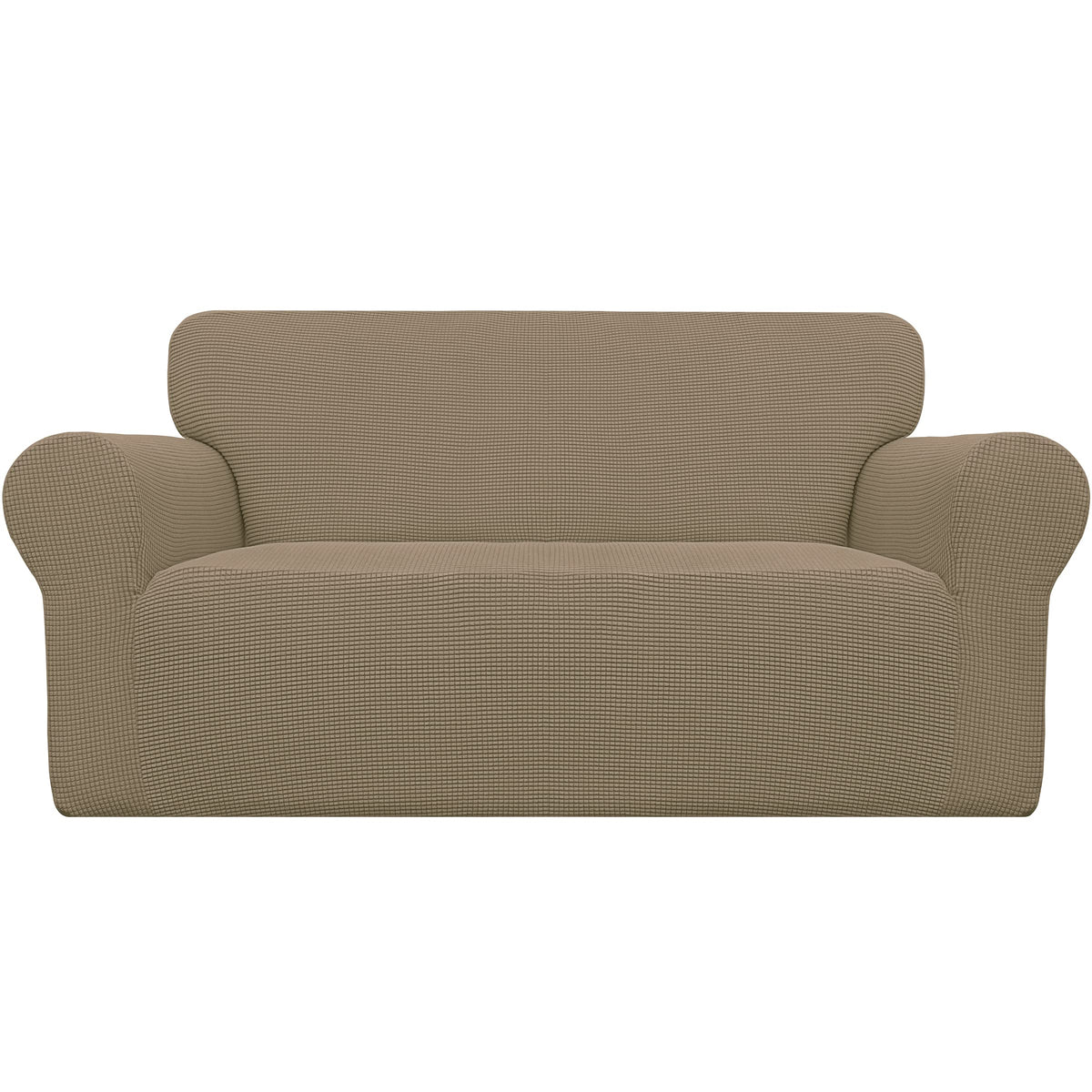 Easy-Going Stretch Loveseat Couch Covers Washable Cream