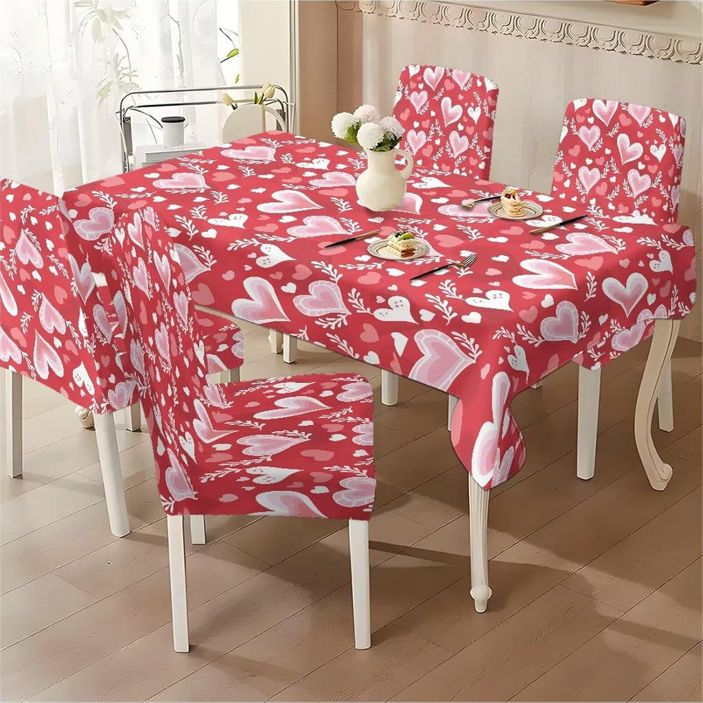 ZDCUSTOM Cozy Dining Chair Covers Tablecloths Rectangular & Table and Chair Covers for Parties Washable Sunflower Dining Room Decor Universal Fit