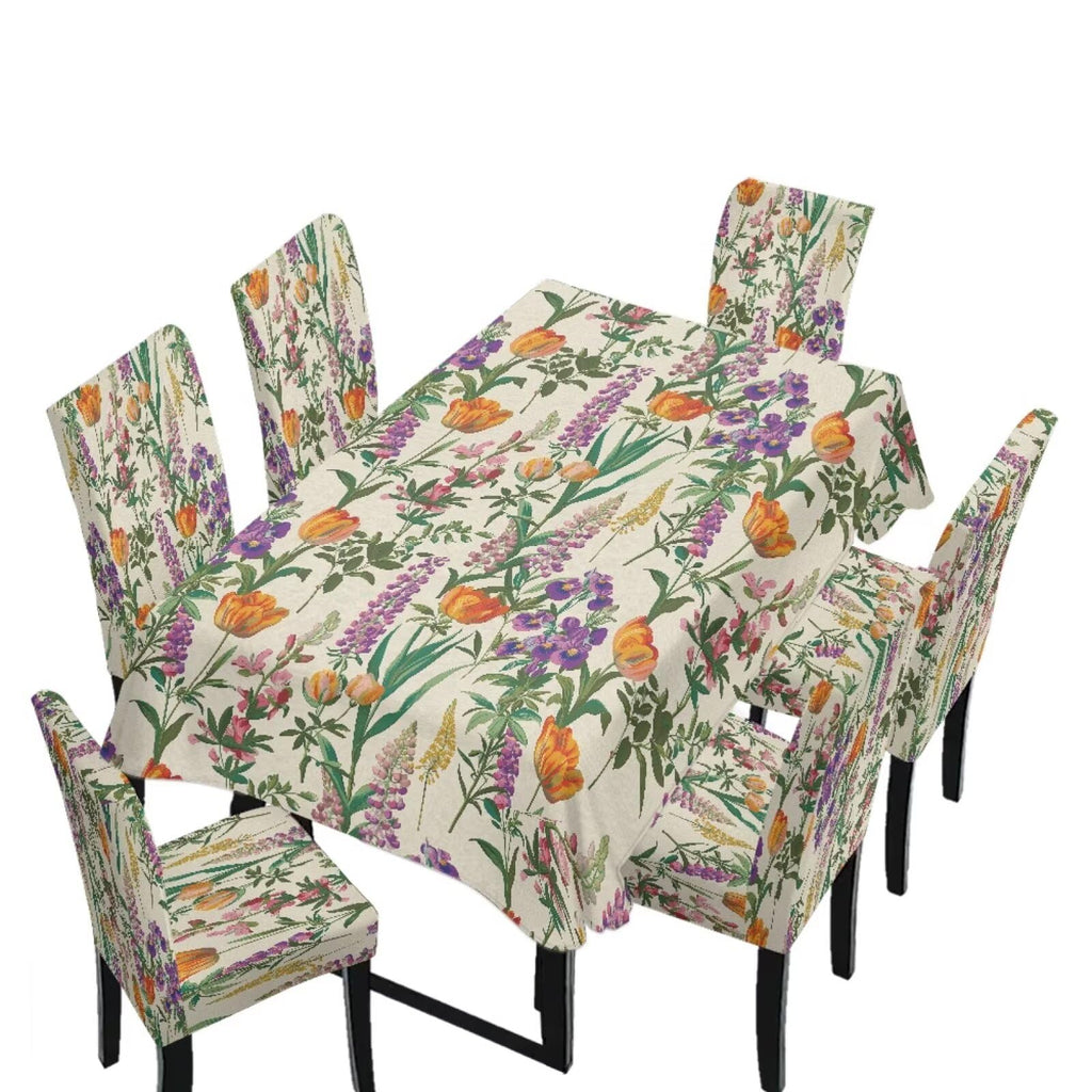 Dining Table Chair Covers 5 Pack, Removable Parsons Chair Slipcovers Dust Proof Tablecloths Scratch Resistant Seat Protector for Dining Room, Sunflower Honeycomb Bee Print Yellow