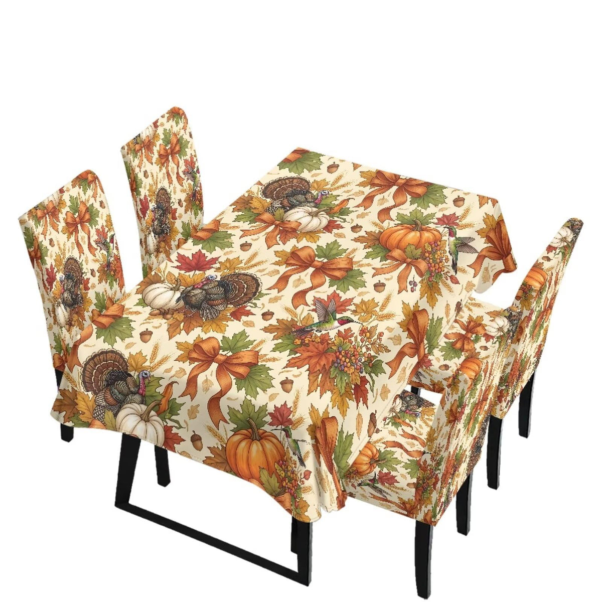 Maple Leaf Dining Table & Chair Cover Rectangle Dining Table Decor