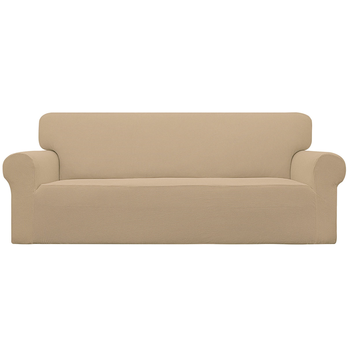 Easy-Going Stretch Loveseat Couch Covers Washable Cream