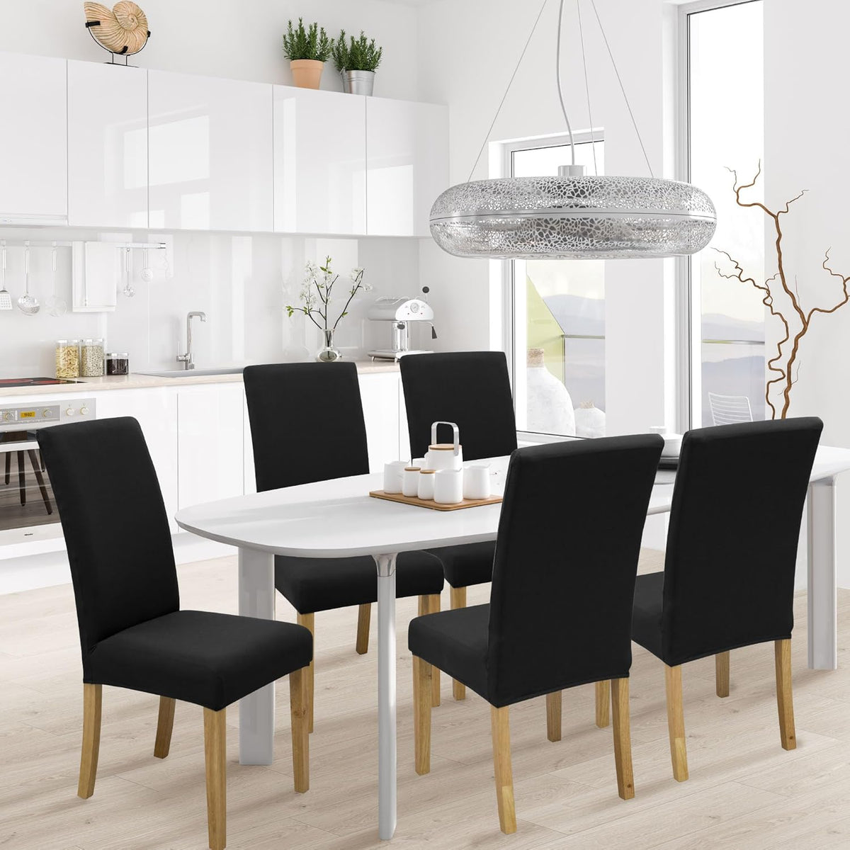 Dining Chair Covers, Stretch Seat Covers, Washable Furniture Protector