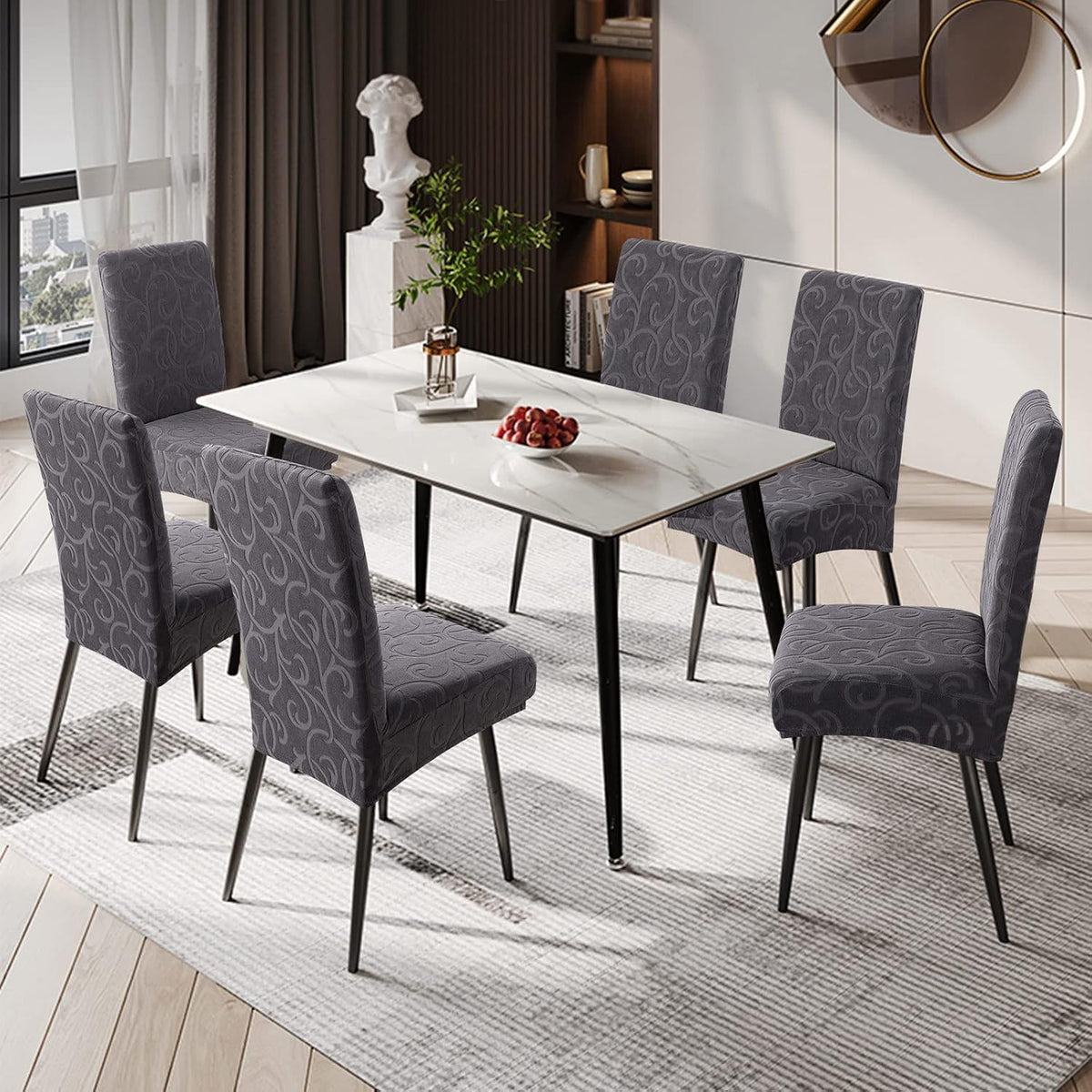 Waterproof Dining Room Chair Covers, Stretch Parsons Chair Slipcovers