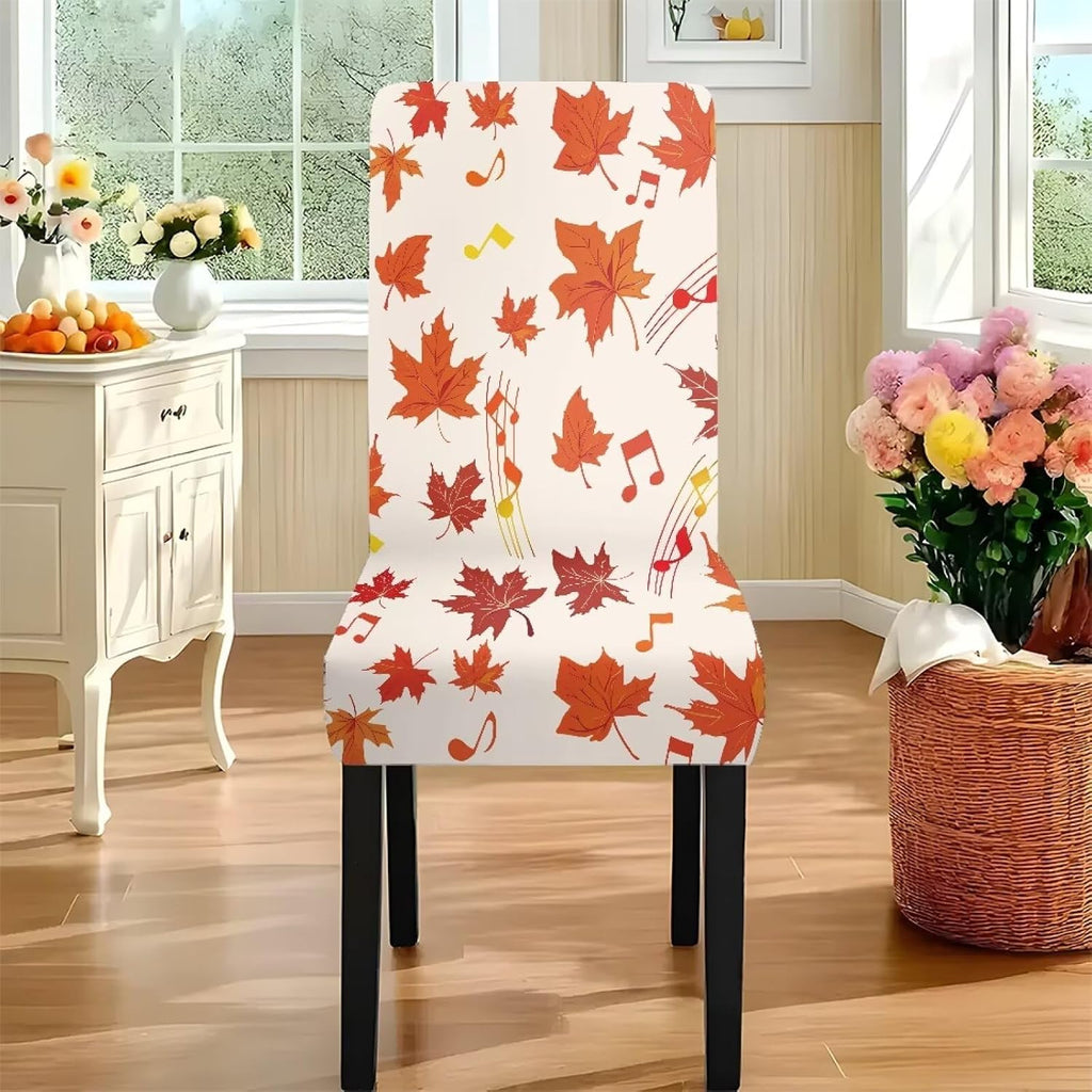 Maple Leaf Dining Table & Chair Cover Rectangle Dining Table Decor