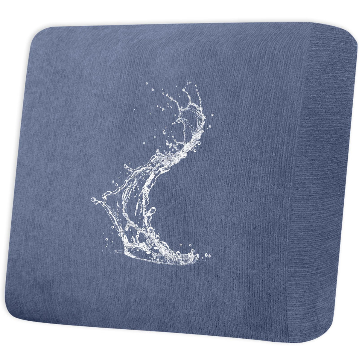 Waterproof RV Dinette Cushion Covers - Stretch Fabric Camper Seat Slipcover Replacement, Washable RV Couch Cover Designed for Camper Car Bench (Loveseat 2 Bench Cover, Blue Grey)