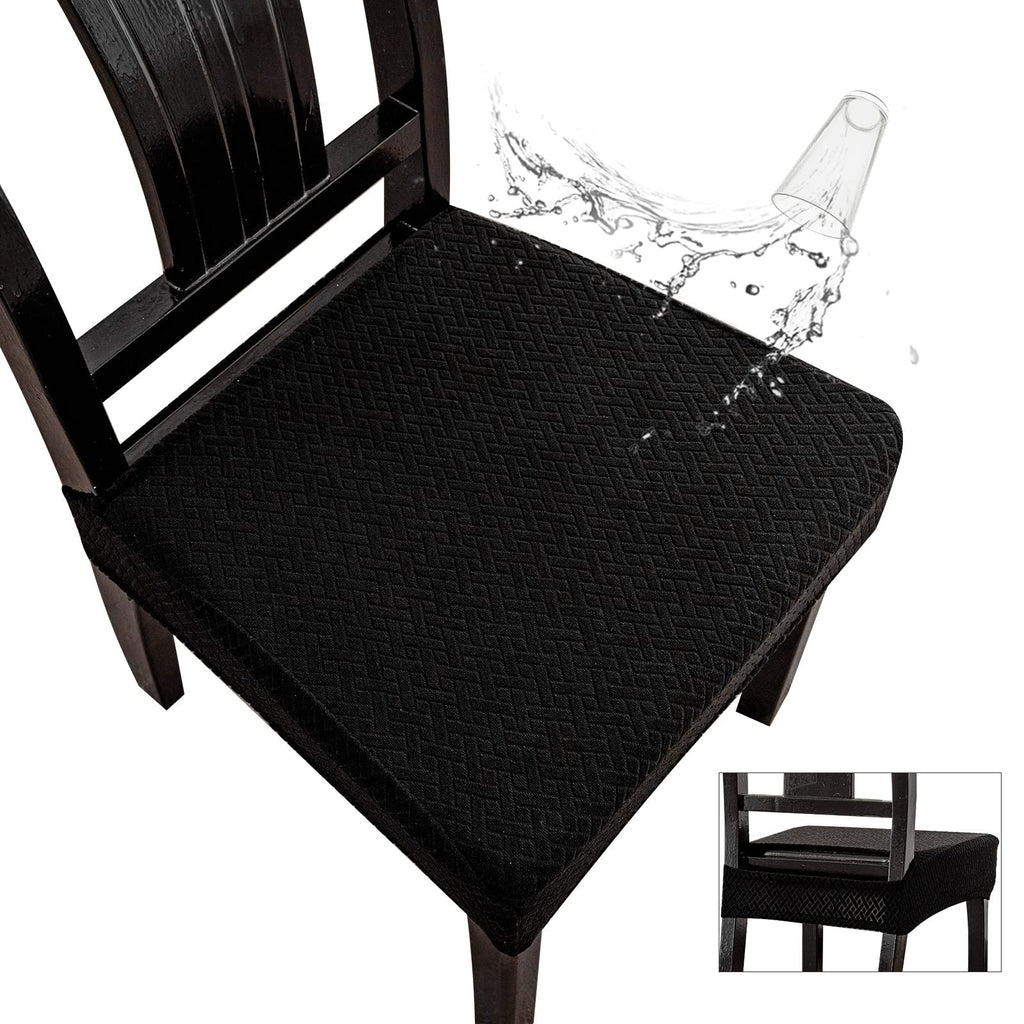 Genina Waterproof Seat Covers for Dining Room Chairs, Rear Covered