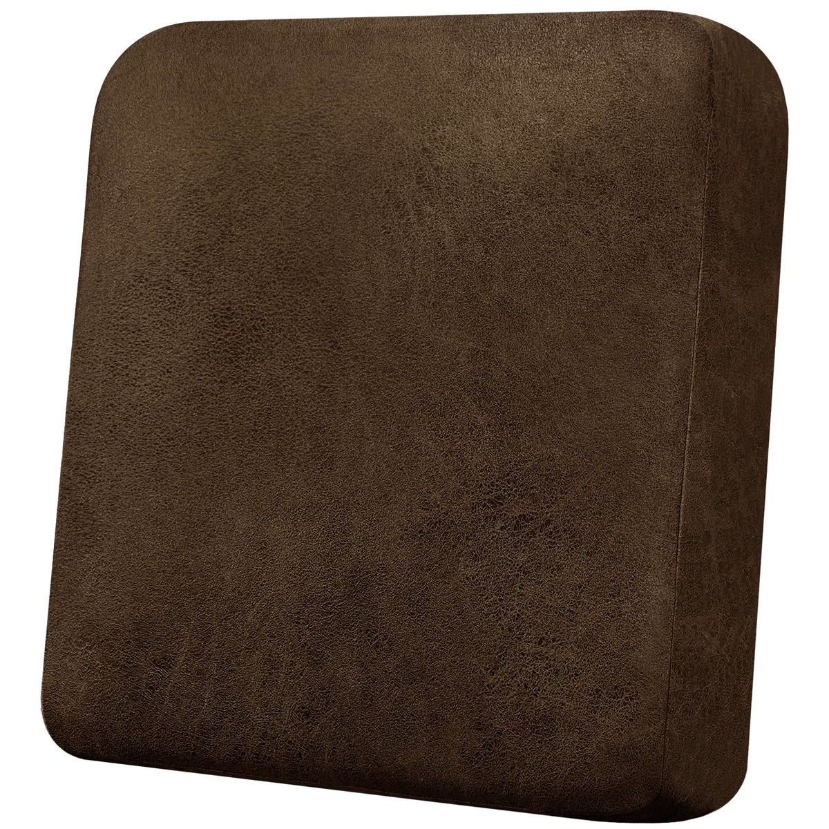 Loveseat Cushion Covers Leather-Look 2PC Stretch Love Seat Slipcover Sets for Living Room Individual Couch Seat Protector, Pet-Friendly, Non-Slip, Easy Fit - Coffee
