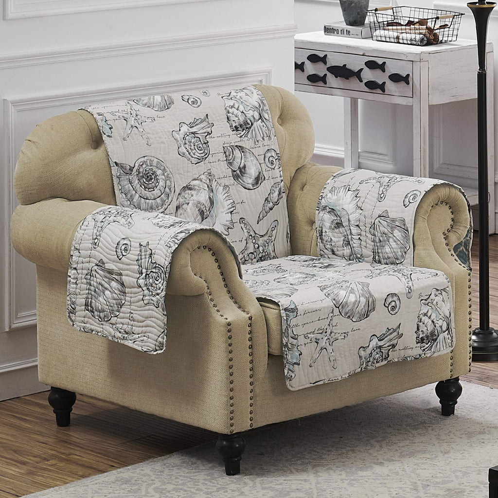 Barefoot Bungalow Cruz Loveseat Protector, White