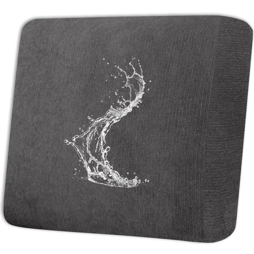 Waterproof RV Dinette Cushion Covers - Stretch Fabric Camper Seat Slipcover Replacement, Washable RV Couch Cover Designed for Camper Car Bench (Loveseat 2 Bench Cover, Blue Grey)