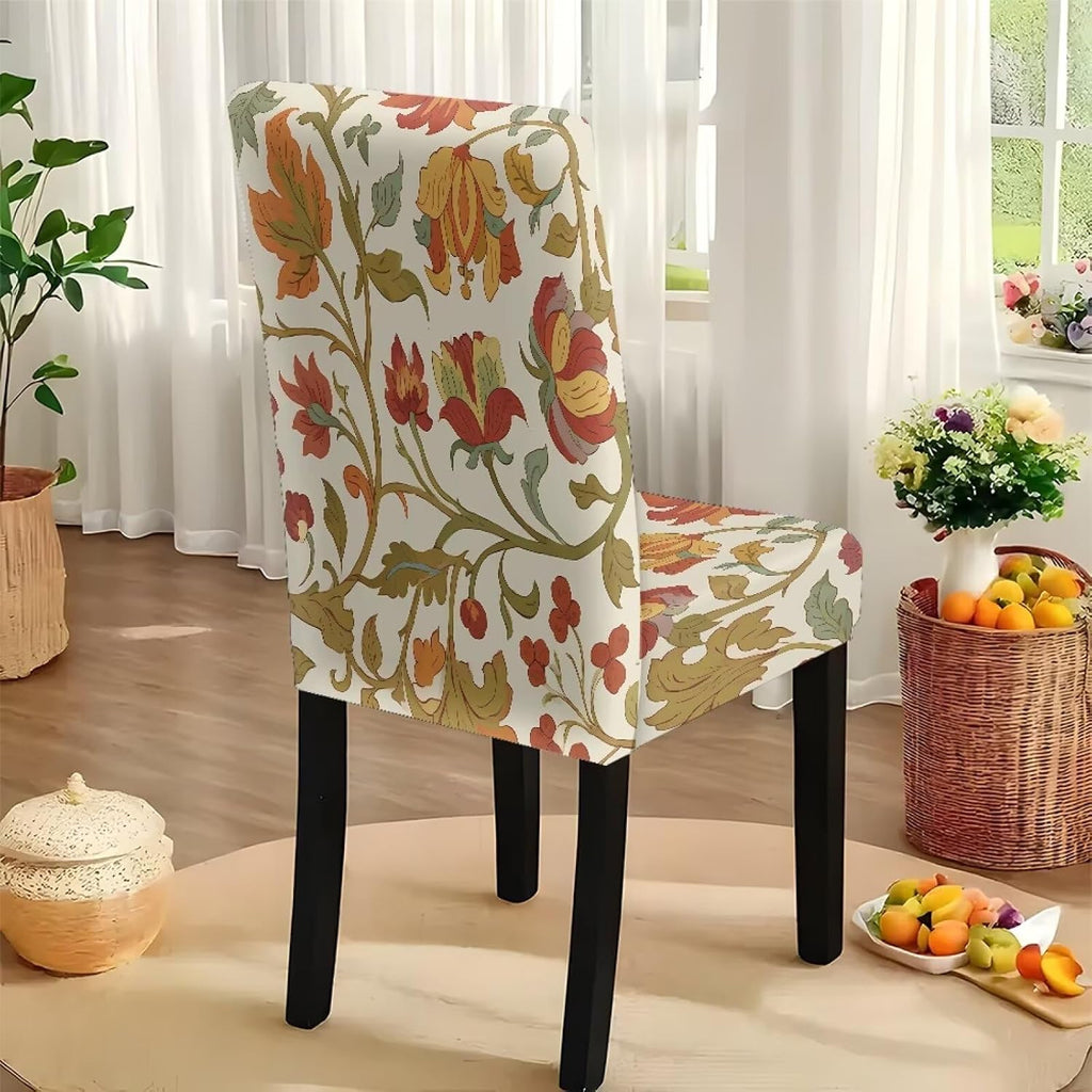 ZDCUSTOM Vintage Table and Chair Covers for Parties Stylish Dining Chairs Cover Washable Cozy Tablecloths Rectangular for Home Party Weeding