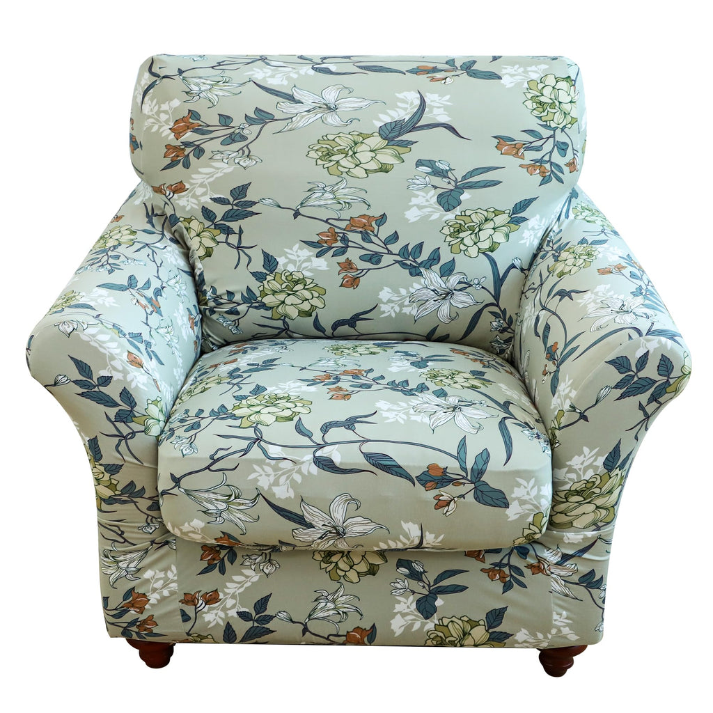 3 Pieces Sofa Covers for 2 Cushion Couch Velvet Embossing Camel Stretch Loveseat Couch Slipcovers with 2 Cushions Washable