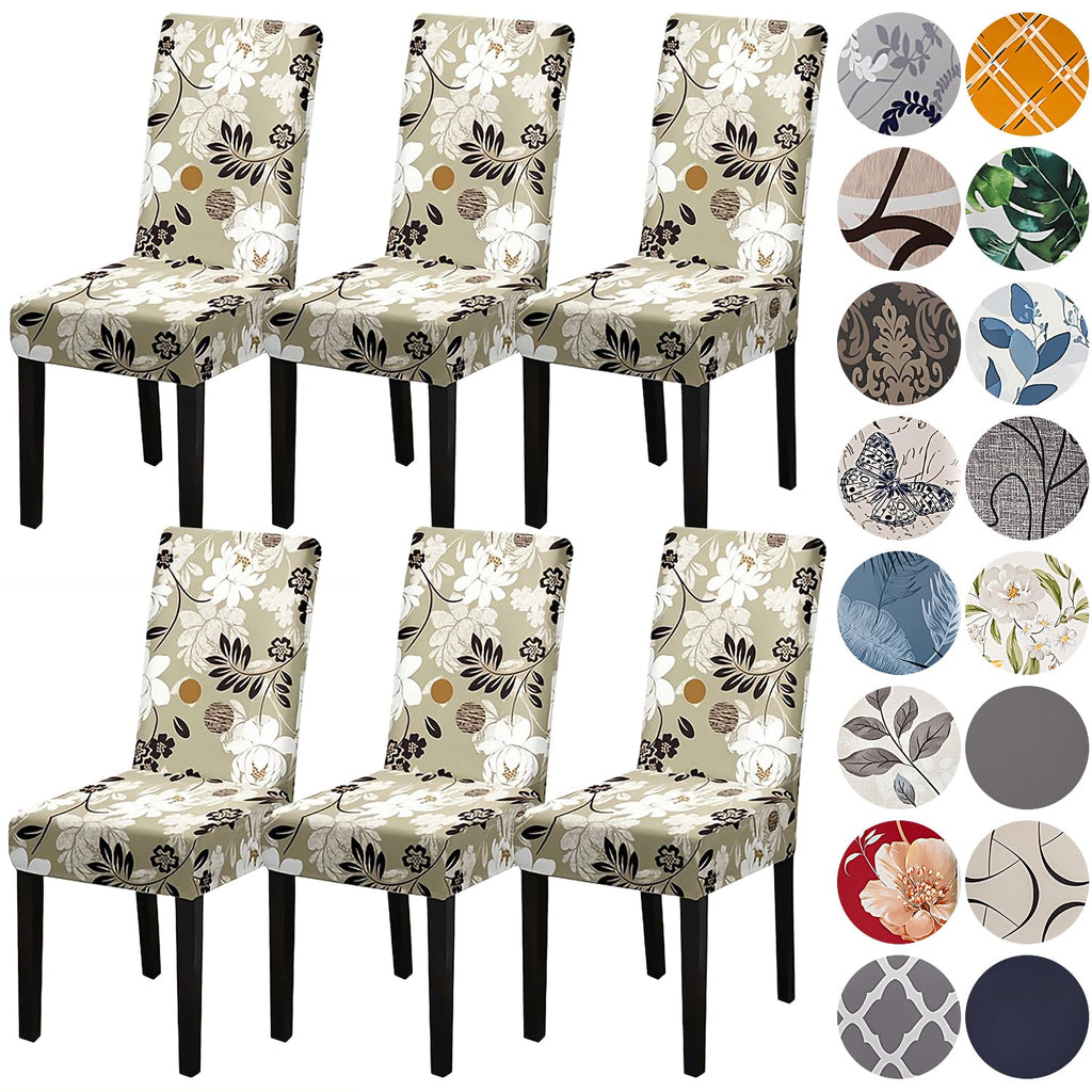 HZDHCLH Dining Chair Covers Set of 4 Stretch Chair Slipcovers Washable