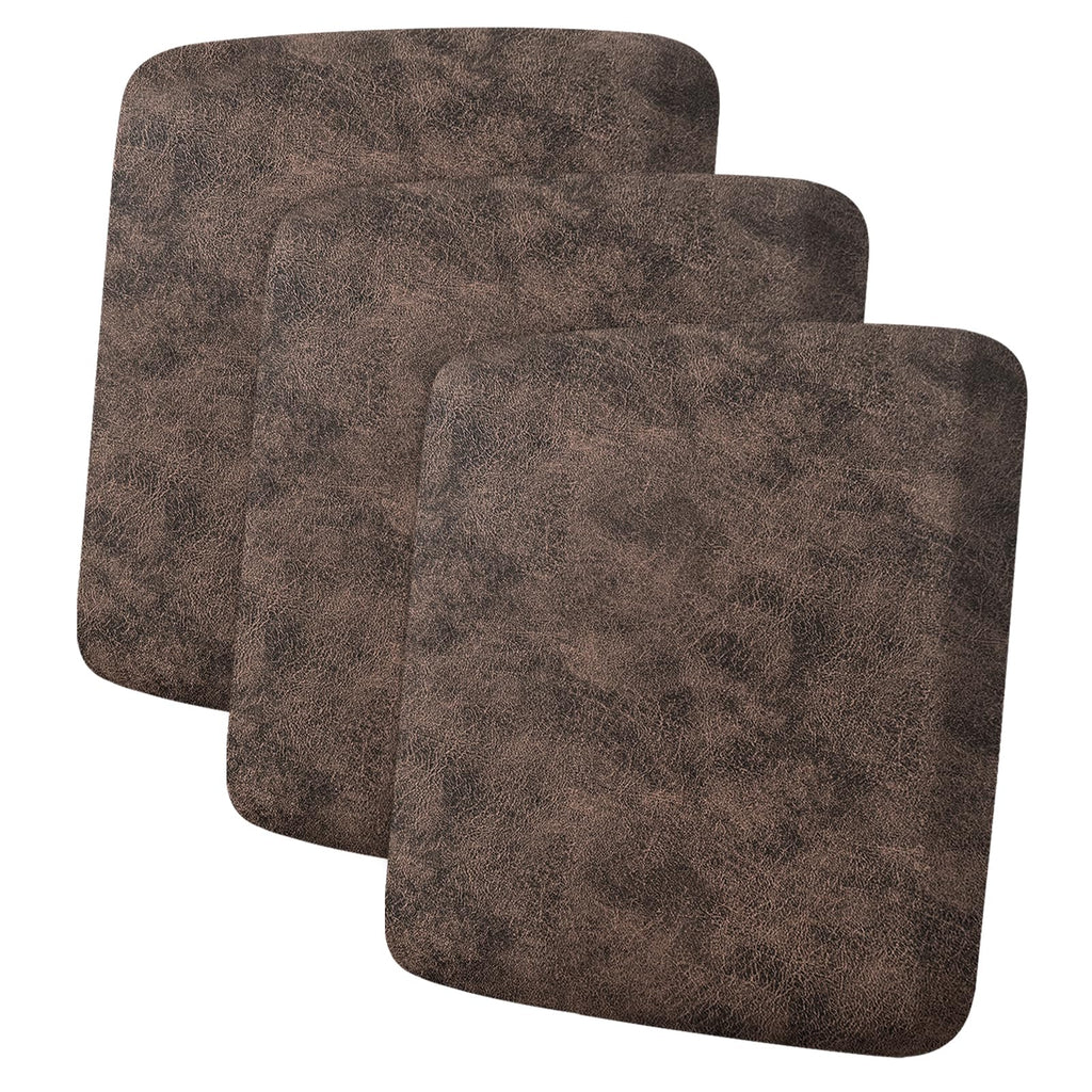 ANARACHON Leather Look Couch Cushion Covers Sofa Seat Slipcovers Sets Couches Furniture Protector for Sectional Armchair Loveseat Pets Kids Stretch Spandex Fabric (2 Cushion Loveseat, Burgundy)