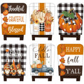 6 Pcs Fall Chair Covers, Maple Leaves Dining Chair Slipcovers