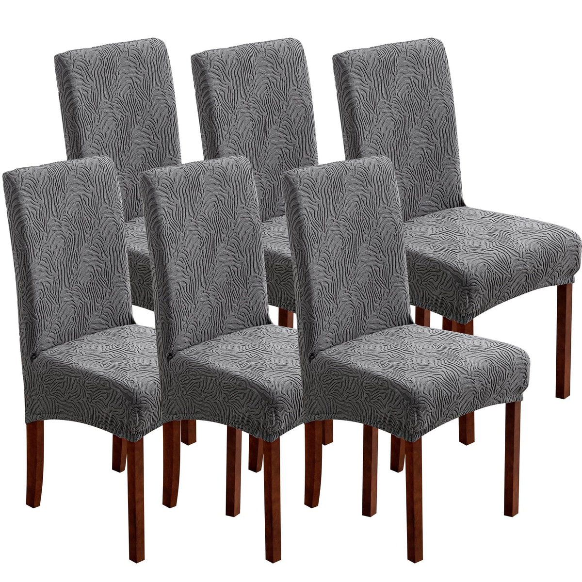 Dining Chair Covers Set of 6, Stretch Parsons Chair Slipcovers