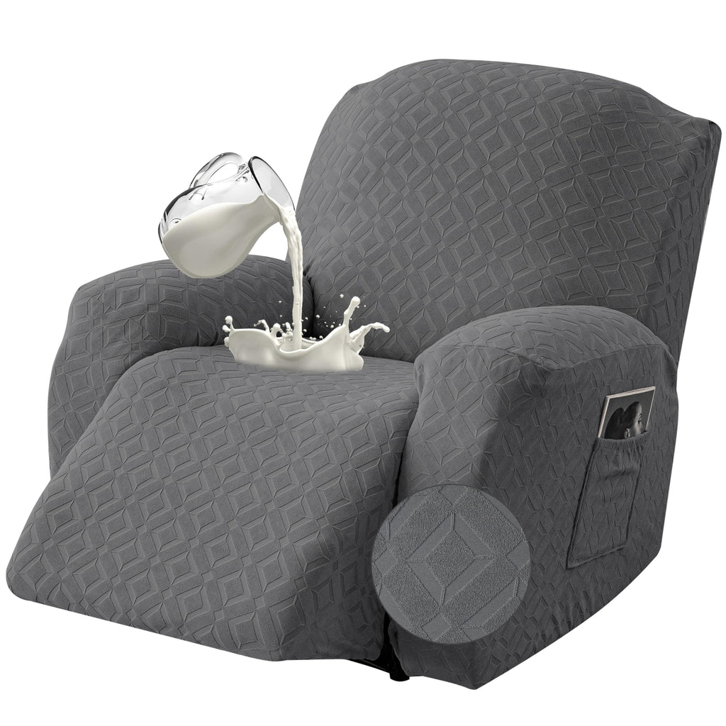 Genina Waterproof Recliner Loveseat Cover,2 Seat Couch Cover,Chocolate