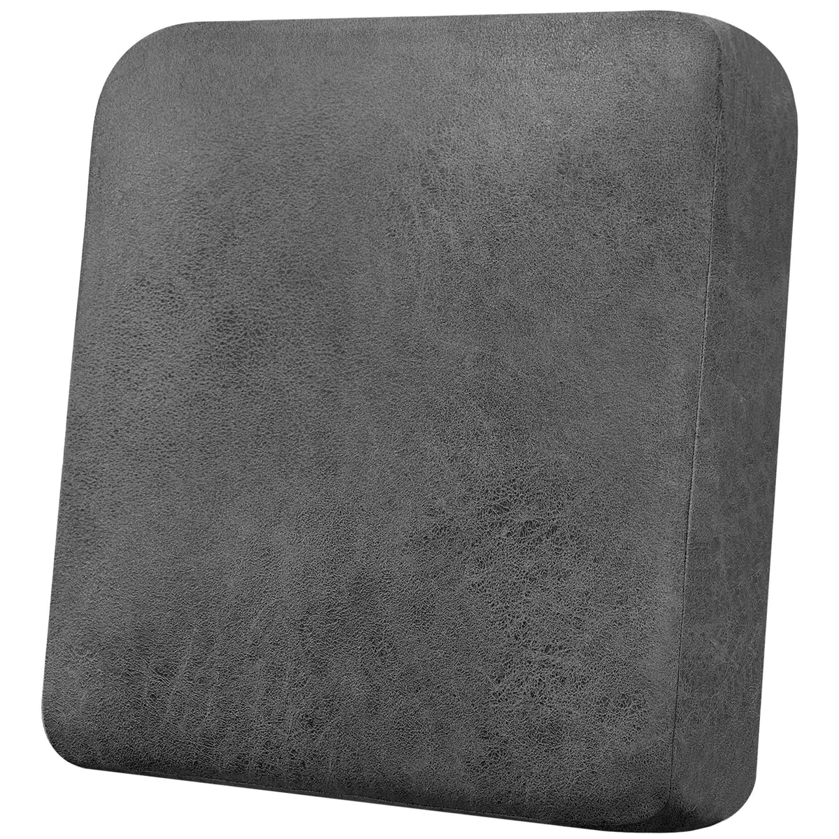 Loveseat Cushion Covers Leather-Look 2PC Stretch Love Seat Slipcover Sets for Living Room Individual Couch Seat Protector, Pet-Friendly, Non-Slip, Easy Fit - Coffee