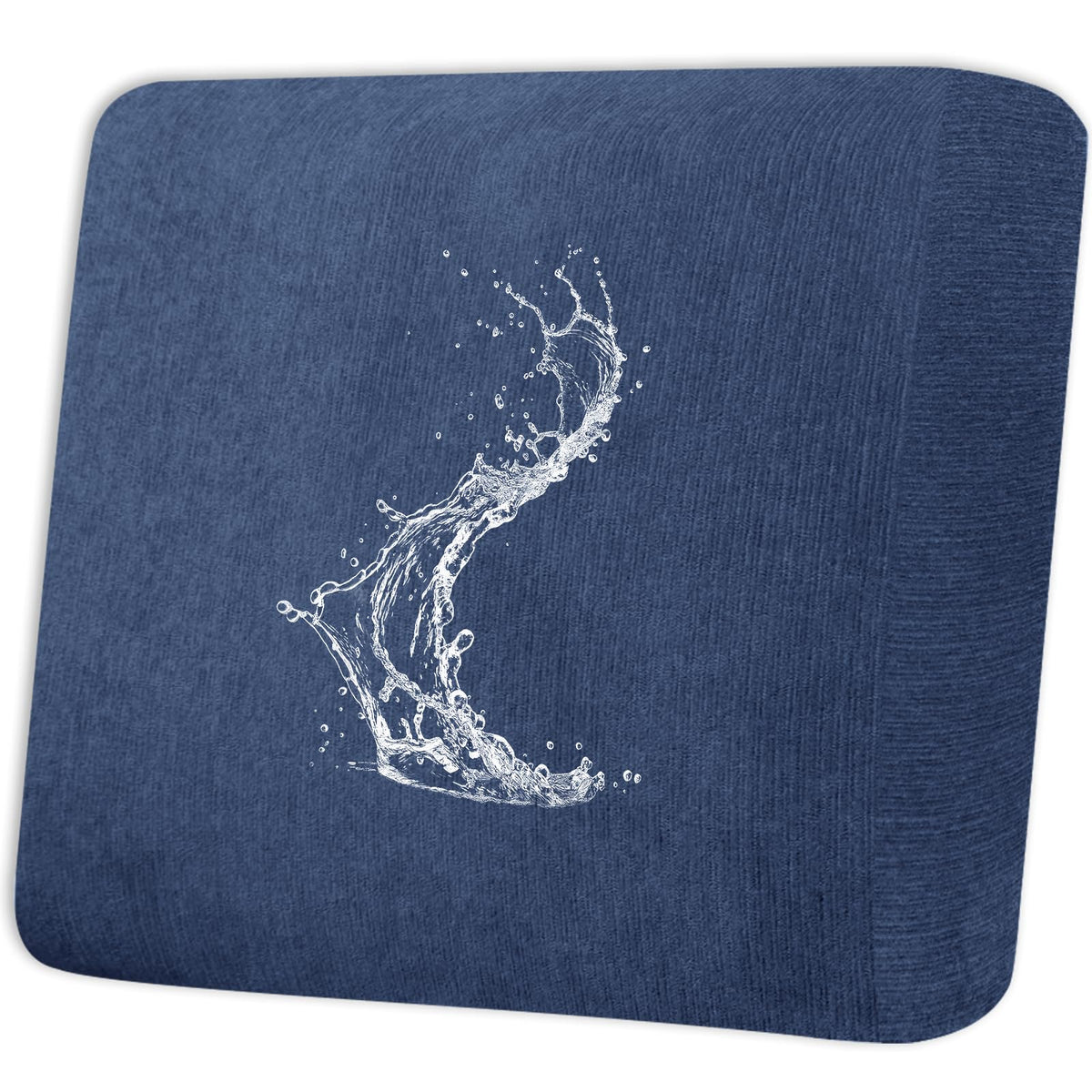 Waterproof RV Dinette Cushion Covers - Stretch Fabric Camper Seat Slipcover Replacement, Washable RV Couch Cover Designed for Camper Car Bench (Loveseat 2 Bench Cover, Blue Grey)