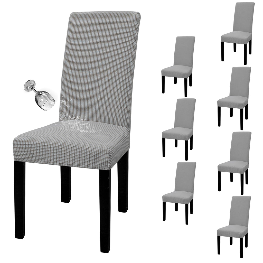 Easy-Going 100% Waterproof Dining Room Chair Covers Set of 6, Large